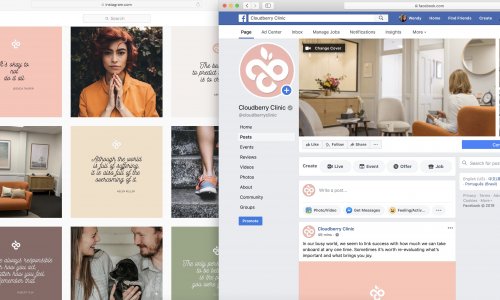 Our Facebook and Instagram accounts